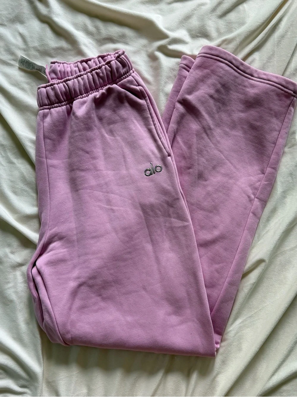Alo Accolade Candy Heart Pink Sweatpants